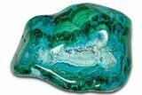 Vibrant Polished Malachite with Chrysocolla - DR Congo #336821-1